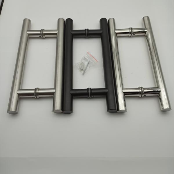 Stainless Steel Square Shower Door Handle 6 "8" Back to Back for Modern Hotel Design