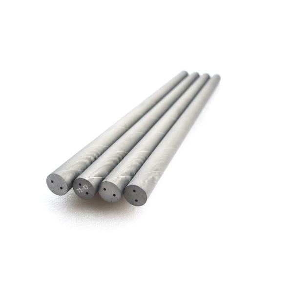 Quality HRA 93.5 Helical Coolant Hole Rod Unground Carbide Blank Rods​ for sale