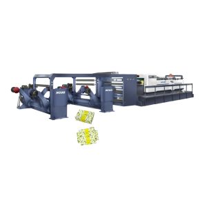 Buy cheap Semi-automatic Paper Roll Cutting Machine with Cutting Width of 1000mm and Machine Dimensions 12000×3900×2350mm from wholesalers