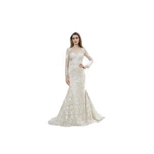 Buy cheap Elegant Design White Color Long Sleeve Prom Dresses , Long Sleeve Gowns For Party from wholesalers