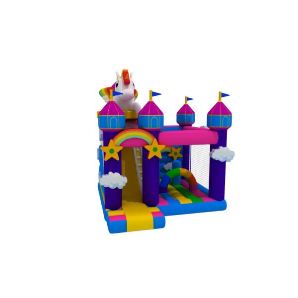 Buy cheap Kids And Adult Carton Inflatable Bounce House Combo Slide With Pool inflatable unicorn combo from wholesalers