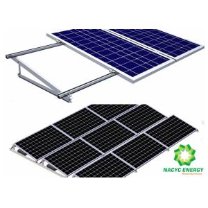Buy cheap Aluminum Brackets Solar Structure  Panel Racking  / Solar PV Panel Ballasted Solar Mounting Systems Stable Structure from wholesalers