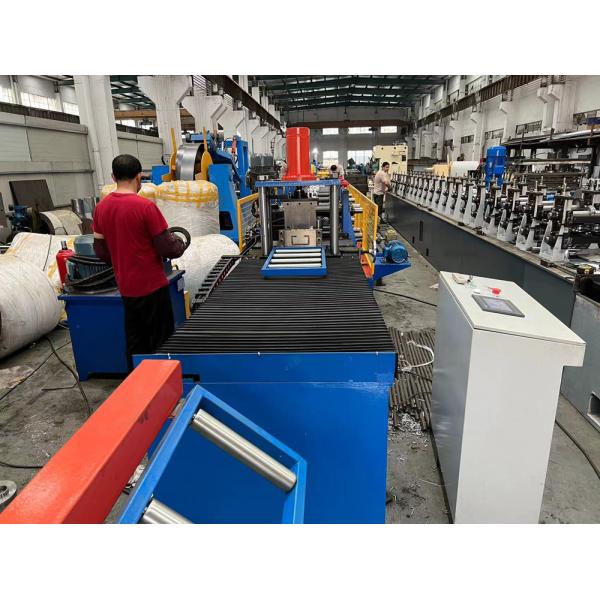 Buy cheap C U Profile Roll Forming Machine With ±0.5mm Cutting 55000*800*1200mm Dimension from wholesalers