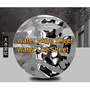 China 304 316L Miror Polished Water Wave Stainless Steel Sheet 0.6*1220*2440mm For Ceiling Decoration on sale