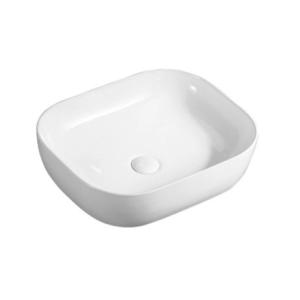 Buy cheap Modern Bathroom Square Ceramic Basin White Above Cabinet Mounting from wholesalers