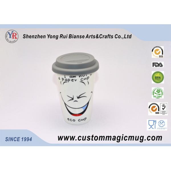 Unique Eco-friendly Custom Design Starbucks Ceramic Mug with Lid
