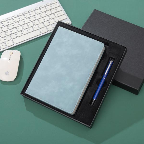Leather Notebook Set Custom Notebooks and Pen Set for Business Office Gift Promotion