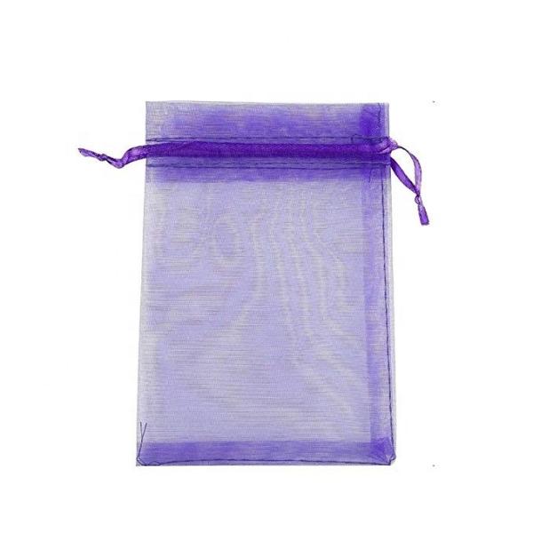 Buy cheap Organza Sheer Mini Mesh Drawstring Bags Beautiful Elegant With Ribbon Strip from wholesalers