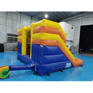 Commercial Inflatable Bounce House With Double Slides Inflatable Water Slides