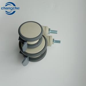 Buy cheap Locking Rubber TPE Hospital Medical Caster Wheels Customized from wholesalers
