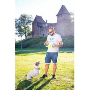 Handmade Dog Bite Tug Toy , Interactive Dog Toys With 2 Strong Handles