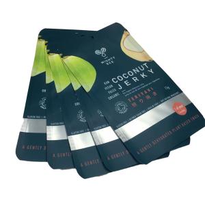 Buy cheap Flat Mylar Pouches Coconut Jerky Packaging Bags With Clear Window from wholesalers