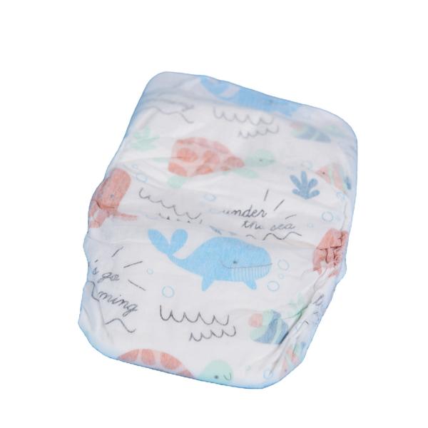 Color Printed Newborn Disposable Diapers Non Woven Topsheet 3D Leak Protection