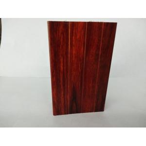 Machined Wood Finish Aluminium Profiles High Coating Hardness And Strong