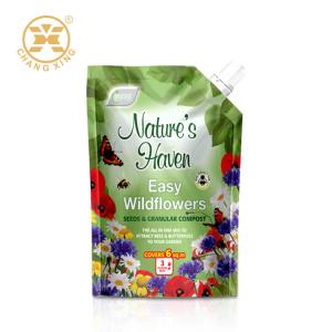 Buy cheap 2.8KG 5KG Fertilizer Packaging Bag Plant Fertilizer LDPE Plastic Pouch Bag With Spout product