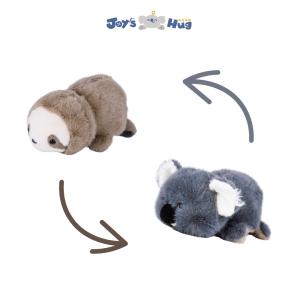 Buy cheap Custom Size Sloth And Koala Plushie Reversible Soft Toys Huggable Fidget Toy product