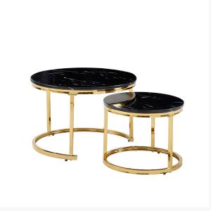Buy cheap Round Slate Top Custom Coffee Tables Stainless Steel  Easy Clean from wholesalers