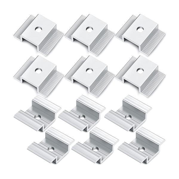 Buy cheap Adjustable Solar Panel Mid Clamp Aluminum Solar Module Clamps ISO9001 from wholesalers