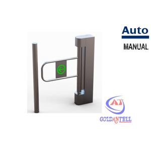 Pedestrian access swing barrier gate with biometric recognition system / ESD