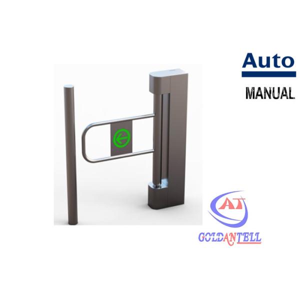 Buy cheap Pedestrian access swing barrier gate with biometric recognition system / ESD system from wholesalers