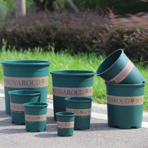 Buy cheap Gallon Plant Nursery Pots,Plastic Pots With Drainage Holes,Garden Flower Container Seedling Pot With White Label For Planting,Cuttings,Transplanting,Home Garden from wholesalers