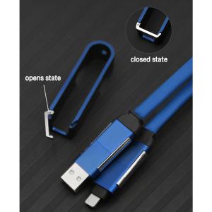 Buy cheap Multi-Functional Aluminum Corkscrew Data Cable Beyond Charging with Customization Support from wholesalers