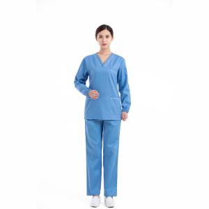 Buy cheap Custom Nursing Scrub Jogger Hospital Sets Reusable Stretchy Beautician Scrubs Uniforms Nurse Uniform Medical Scrubs from wholesalers