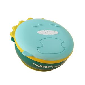 Buy cheap Leakproof Microwave Suction Bowl With Lid Dinosaur Design Bowl Silicone product