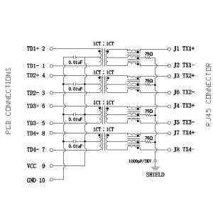 Buy cheap Fiber Network Switch XFGIG8NA-CTGxu4-4M Industry Rj45 4 Port Gigabit Magnetic from wholesalers