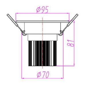 Buy cheap LED COB Downlight 12W 3inch 4inch 5inch 6inch ceiling led down lights Cut hole 75mm Anenerge from wholesalers