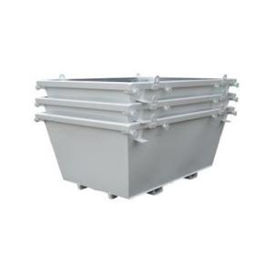 Buy cheap Galvanised Crane Bin Forklift Attachment Forklift Hopper Dumpster from wholesalers