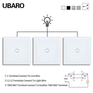 Buy cheap Manual Touch On Off Dual Light Switch Single Fire Wire Control Stair Cross Switch 50-60Hz 10A 1Gang 2way from wholesalers