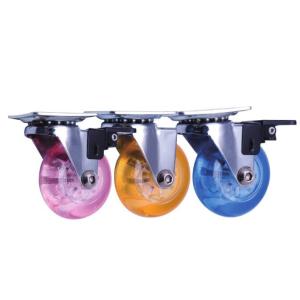 China Multi Colored Roller Wheels For Furniture Legs , Replacement Chair Wheels on sale