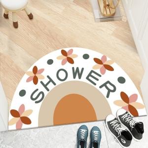 Buy cheap Cartoon Flower Polyester Fiber Floor Carpet Rug Half Circular from wholesalers