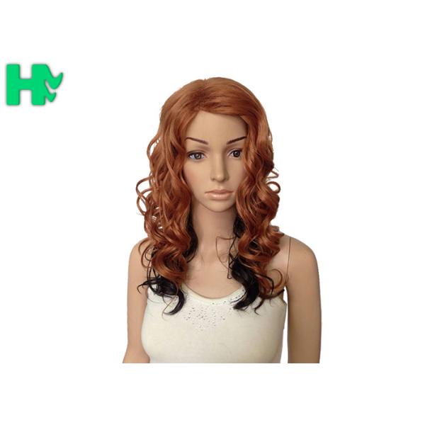 Quality Loose Curly Long Synthetic Wigs Japanese Kanekalon Fiber Wigs for sale