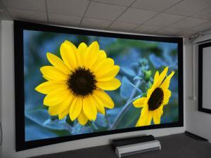 Buy cheap ROHS Cinema curved fixed frame screen , wall mounted screens for projectors product