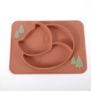 Buy cheap Suction Divided Toddler Silicone Plates Soft With Customize Logo from wholesalers