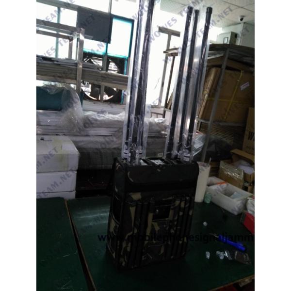 90W High Power GPS WIFI5.8G Drone Signal Jammer Durable Waterproof Backpack UAV