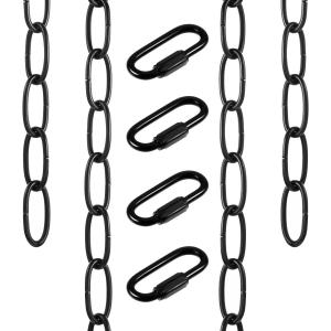 Buy cheap Secure Black Coated Chandelier Chain with Adjustable Length and Easy-to- Connecting Lock product