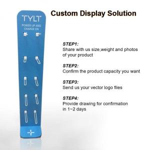 Buy cheap Customized moblie acrylic/metal/plastic cheap cell phone case shop display rack with hooks from wholesalers