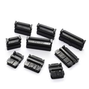 2.54mm Flat Cable IDC Female Socket Rectangular Receptacle Connector 6 - 64 Pins