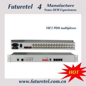 Buy cheap 16e1 multi-sevice single mode pdh fiber optic communication  multiplexer from wholesalers