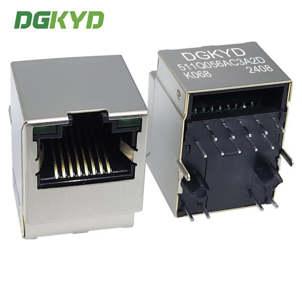 Quality DGKYD511Q056AC3A2DK068 RJ45 180 Degree Direct Insertion With Shielded Shell Full Package Network Interface 10p8c for sale