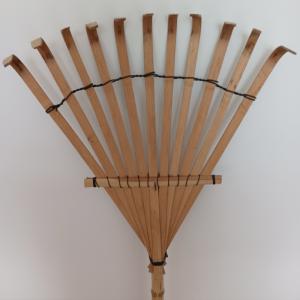 Buy cheap 11 Tine 145cm Bamboo Rake Handmade Rustless Garden Rakes Harrow from wholesalers