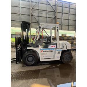 Buy cheap TCM FD70 Used Diesel Forklift 7ton Capacity 3 Mast 4.5m Reach Hand Power from wholesalers