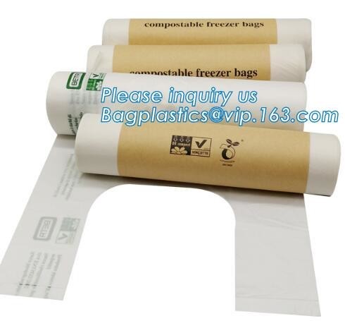 100% Compostable Eco Friendly Food Waste Plastic Garbage Bag, Food Packaging