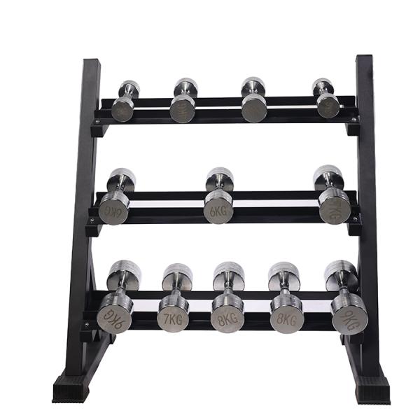 China Manufacturer New Product Dumbbell Rack 3 Tier Gymost Fitness Equipment