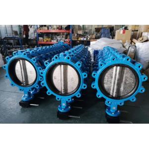 Buy cheap DN200 Ductile Cast Iron PTFE Seated Lug Butterfly Valve for General Temperature Media from wholesalers