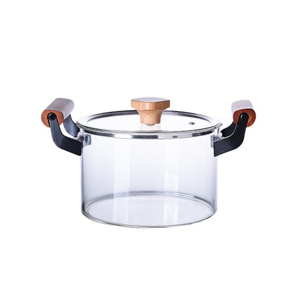 Buy cheap Double Ears 3L Clear High Borosilicate Glass Soup Pot from wholesalers