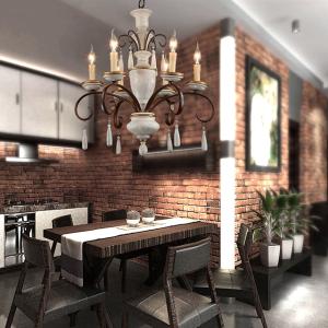 Buy cheap Antique Rustic wood and iron chandelier (WH-CI-29) from wholesalers